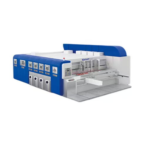 Máquina troqueladora y ranuradora para impresora flexográfica